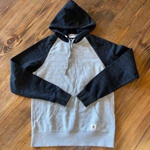 Like New Element Men’s Black Gray Hoodie Sweatshirt Size Small Made to Endure